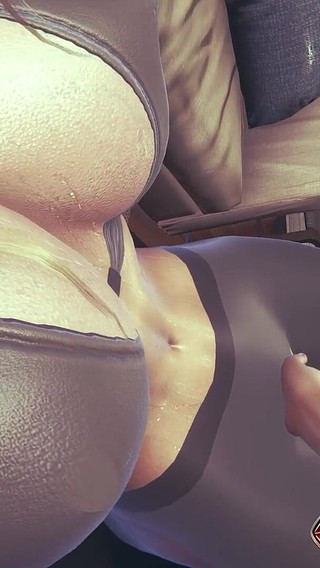 Intimate Fitness Trainer Caresses - Sensual Pussy Licking & Fingering Makes Hot Big Tits Trainer Cum Hard in 3D Hentai