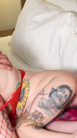 Red Fishnet Anal Fucking and Cream Pie with Jakob Aston