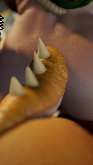 Bowsette Fucked From Behind in POV - Super Mario Porn Parody