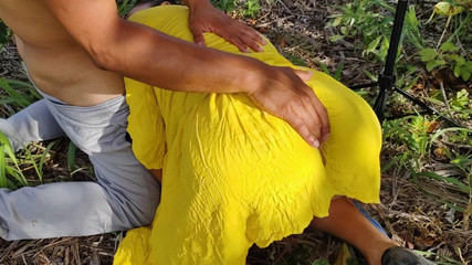 Hot Couple Fuck in the Open Air