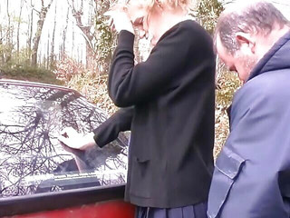 A Naughty French Girl Gets Her Asshole Fucked by an Old Dude