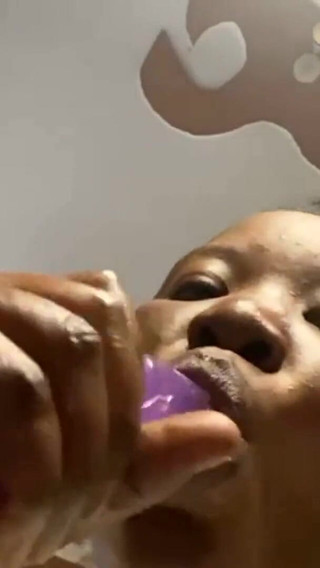 Purple Snake Provokes Squirt