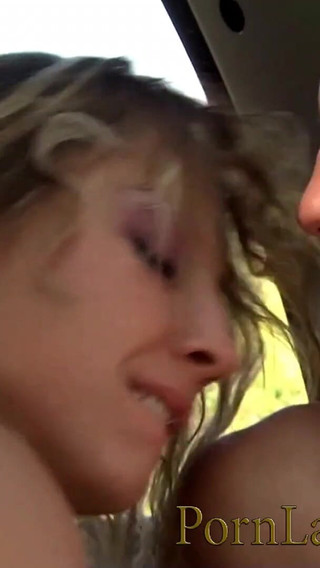 Hot blonde mom Alexia having fun with 2 cocks in the forest