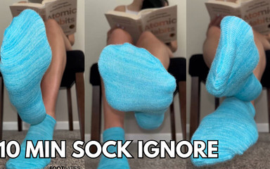 Ignoring You in Colorful Socks - Ivys Feet Footivities