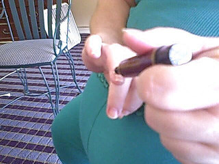 I file my nails and push back cuticles