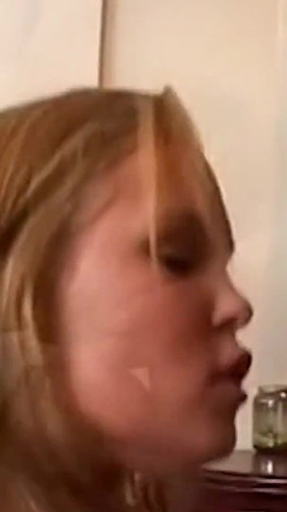 Big Ass Blonde Is a Master at Deepthroating His Huge Cock