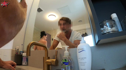 Stepson Seduced in the Bathroom