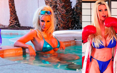 Blonde Beauty Brittany Andrews Enjoys Masturbating by the Pool!