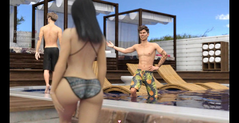 Lisa: Pool party with two sexy girls ep.21