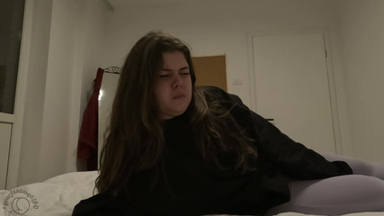 Muffled Farts on the Bed From Latina Teen