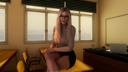 Desirium 02 by Elcharlo - Gets a Boner Watching Horny GF Playing with His Thick Big Cock, Slut Playing with Huge Dick