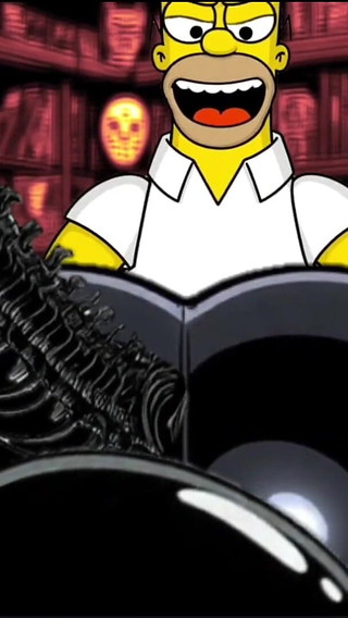 Halloween Special Cartoon. Alien: Homer