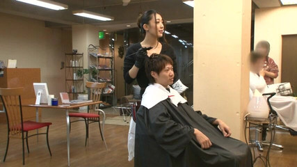 At the Salon Where Her Eyes Meet Mine a Little Too Often