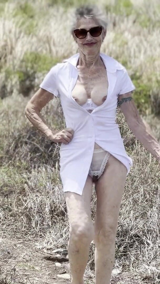 Outdoors with Crotchless Panties