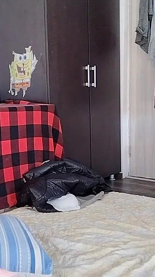 Amateur Wife Enjoys Trying on Clothes and Cutting Them.