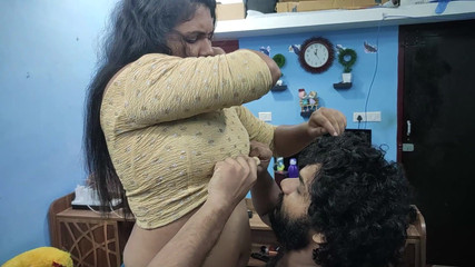 Mallu Girl Hot Red Half Saree Romance and Sex with Boy Friend