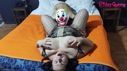 Chubby Records His Wife on Halloween with a Young Man and Warms up by Licking Her Pussy
