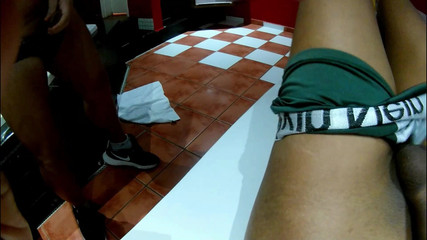 Real Homemade Bisex Couple, Sucking Black Boy with Love and Sync