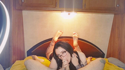 Showing My Soles While Sucking You Dry