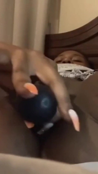 Stimulating My Clit Fucking My Pussy with Wand Vibrator Squirting Orgasm