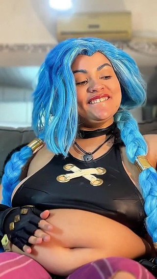 Jinx Cosplay Eating Fetish - Belly Sounds and Burps