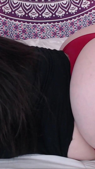 Booty Shaking BBW Red Thong