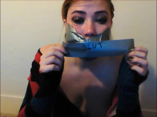 Sock-Stifled Gag Slut!