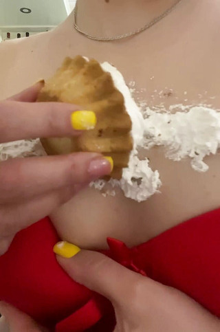 Sweet cupcake on titts