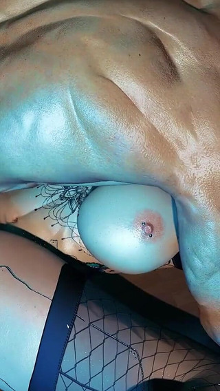 Stretching a Cybernetic Girl's Ass