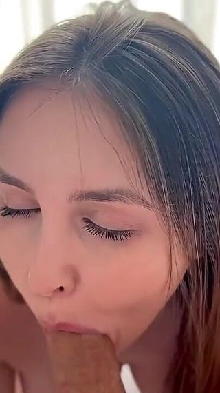 Stepmom Sucks Stepson's Cock in POV