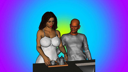 A couple's duet of love&lust: cuckold shares his wife with an older man ep.5