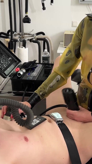 Tales From the Rubber-clinic: Milking, Blowjob, Fingering and Fuck