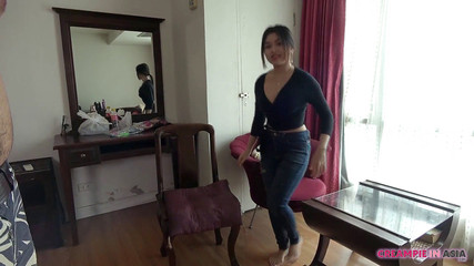 Thai Girl Threesome with Creampie