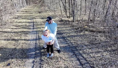 MILF Fucked Outside and Followed by a Drone