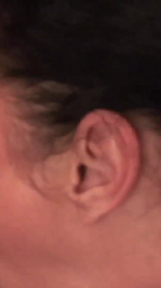 Nasty brunette sucks his cock in POV on the bed