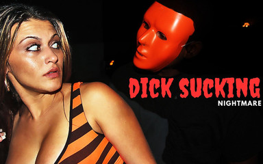 Stacked MILF Sucking Dick in Alley