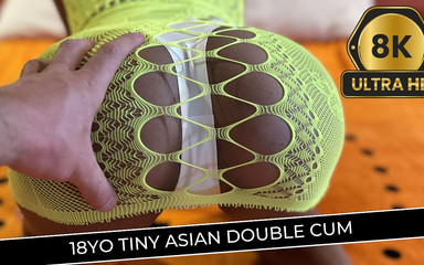 18yo Tiny Asian Double Cum