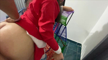 Hard and Thick Christmas Surprise Ends in My Pussy Until I Am Covered in Cum