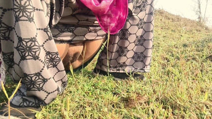 Indian Village Stepaunty Hardcore Sex Video Fucked Outdoor in Jungle by Stepbrother