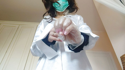 What a scrupulous doctor! Does a splendid rectal exam