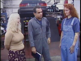 Blonde bounded to a chair and her tits clipped