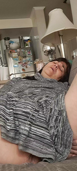 Looking Under the Dress, the Hairy Pussy Is Wet