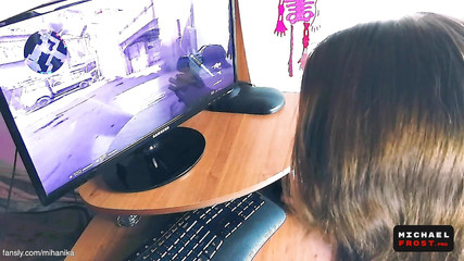 Teen Gamer Rough Ass Fucked and Creampie Right During Counter Strike Match