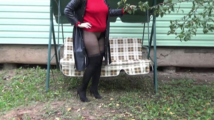 Sexy Tights on a Hot MILF