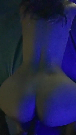 Real Homemade Sex with Blue Light