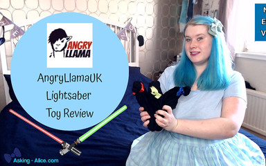 Full video - NSFW AngryLlamaUK lightsaber toys review