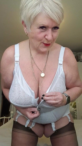 Home Made Corselette and Pussy Tease