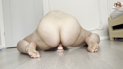 Home Alone Real Amateur MILF Riding Dildo