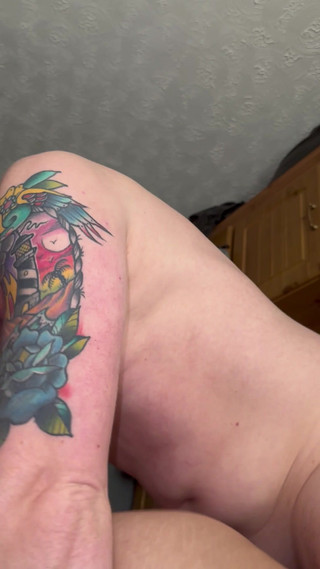 Dirty Talking British Whore Handcuffed & Used by Stepdaddy