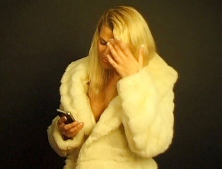 Blonde bombshell loves to show off her big natural tits